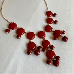 Red and gold statement necklace